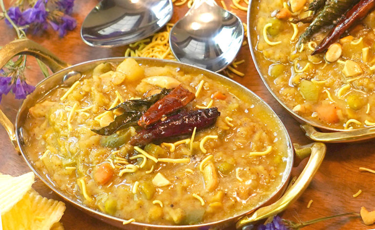 Bisi Bele Bath | Hot Lentil Rice - spoorthycuisine.com