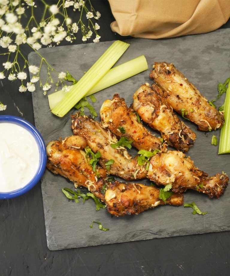 Garlic Parmesan Chicken Wings | Domino’s Style - Spoorthycuisine.com