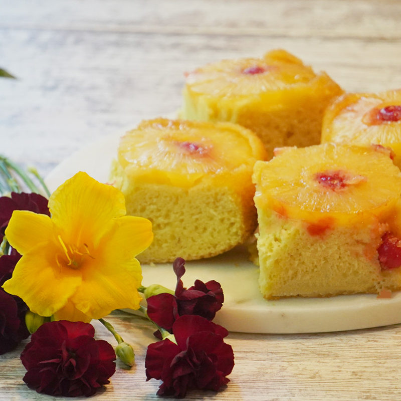 Healthier Pineapple Upside Down Cake Recipe {Quick And Easy}